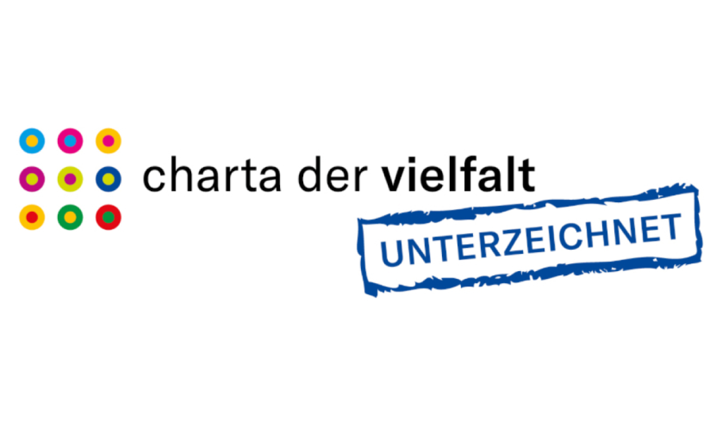 Logo der Initiative ‚Charta der Vielfalt‘ mit dem Stempel ‚Unterzeichnet‘. Das Zeichen steht für das Engagement der Star Finanz für Diversity, Chancengleichheit und eine inklusive Unternehmenskultur.