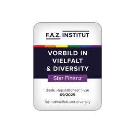 F.A.Z.-Institut zeichnet Star Finanz als Vorbild in Vielfalt und Diversity 2025 aus – Anerkennung für Engagement in Diversität, Gleichberechtigung und Inklusion.
