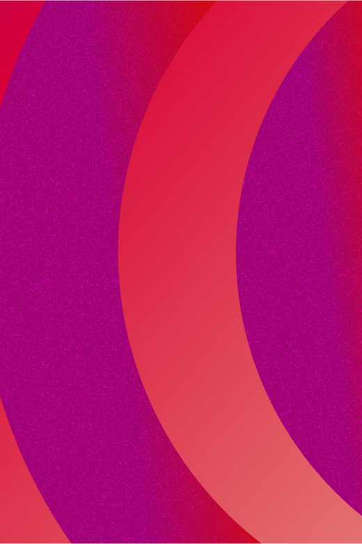 Abstraktes Hintergrundbild in Rot- und Magentatönen mit geschwungenen, halbkreisförmigen Formen und einem feinen Struktur-Effekt.